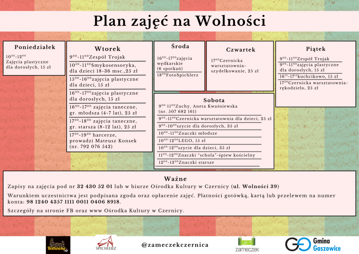 ZAJĘCIA STAŁE 25/26